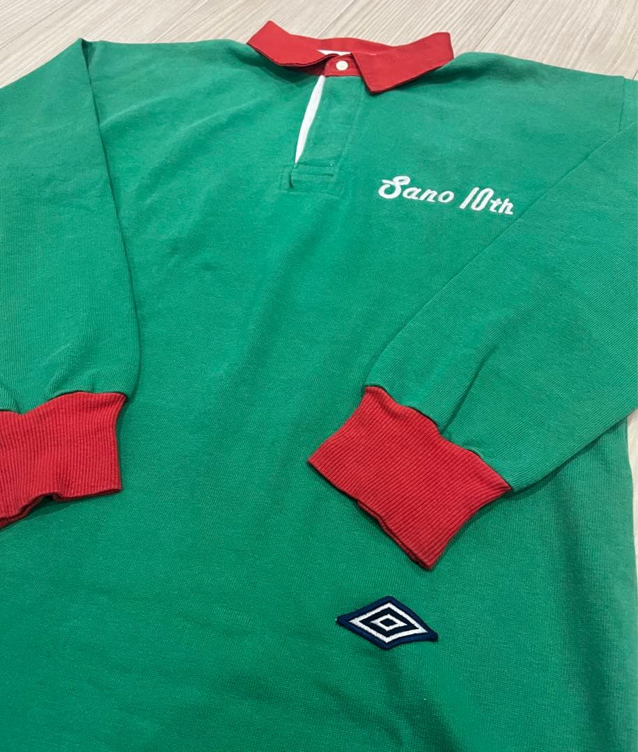 UMBRO アンブロ　スズキスポーツ　ラガーシャツ　日本製　古着　ヴィンテージ