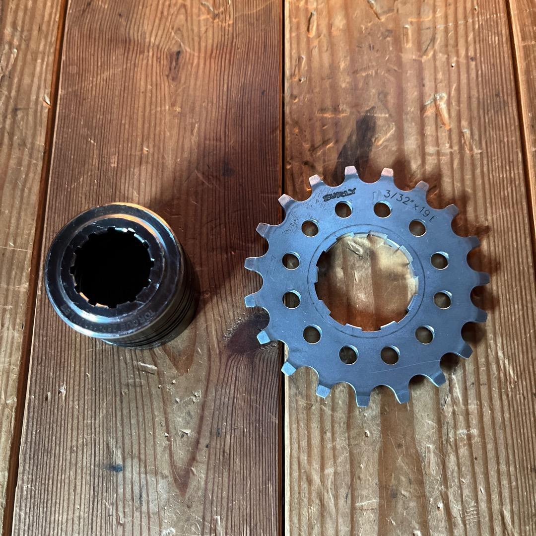 SURLY シングルスペーサーキット&コグ3/32 19t