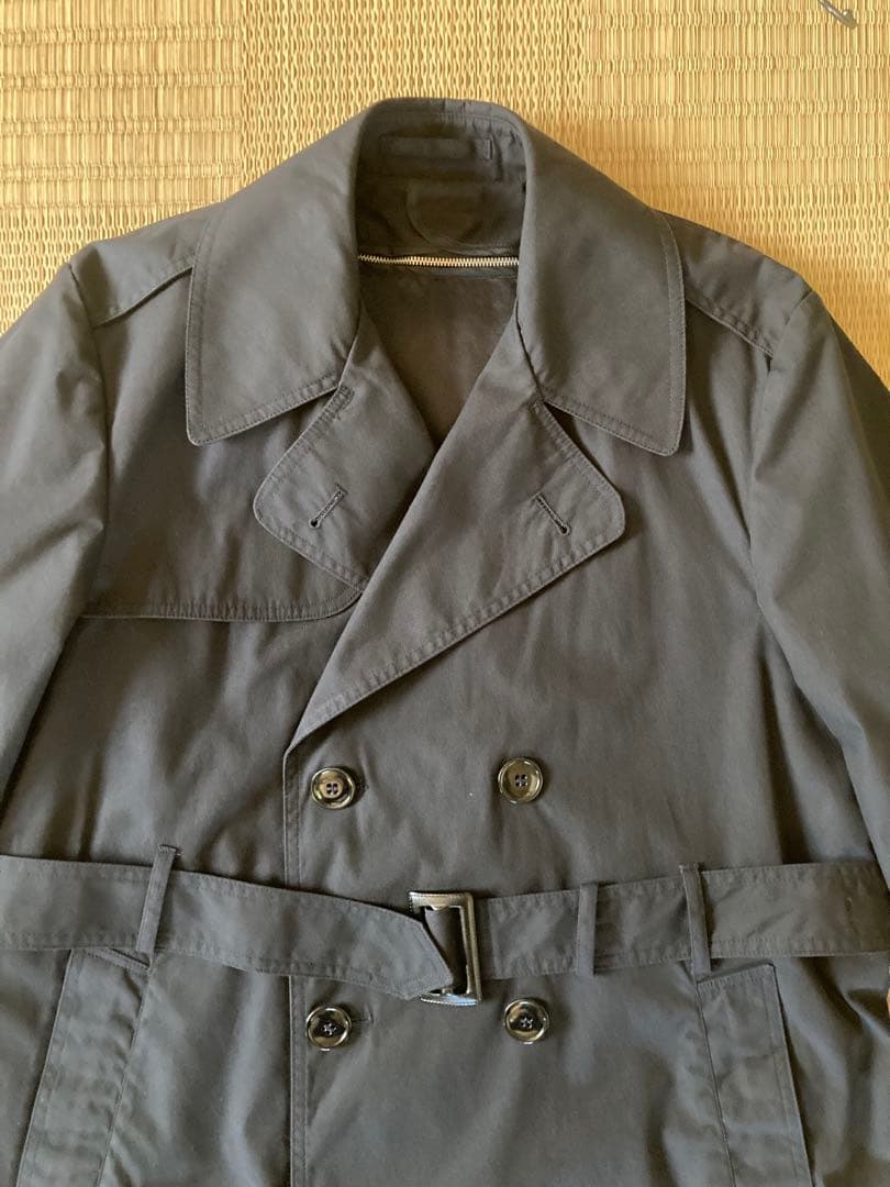 美品　米軍実物　US.NAVY トレンチコート　ブラック　40S ライナー付き