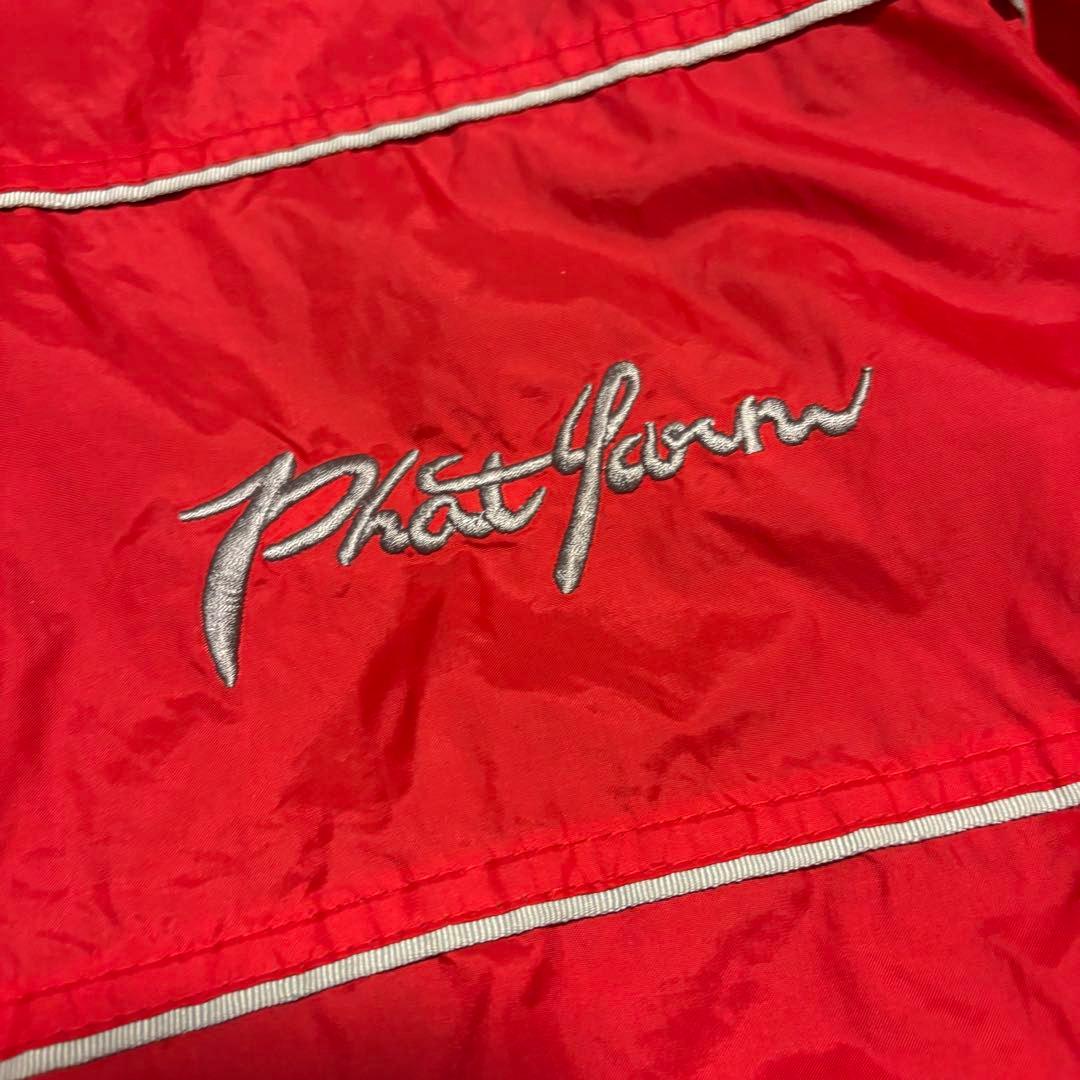 90s PHAT FARM ファットファーム ナイロンセットアップ 赤