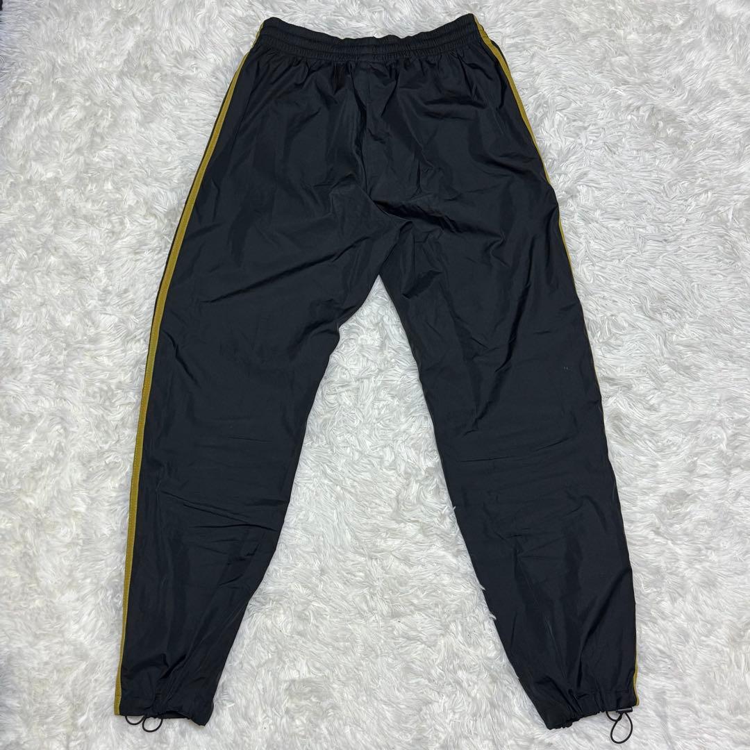 adidas ナイロンジャケット パンツ ブラック ゴールド セットアップ M