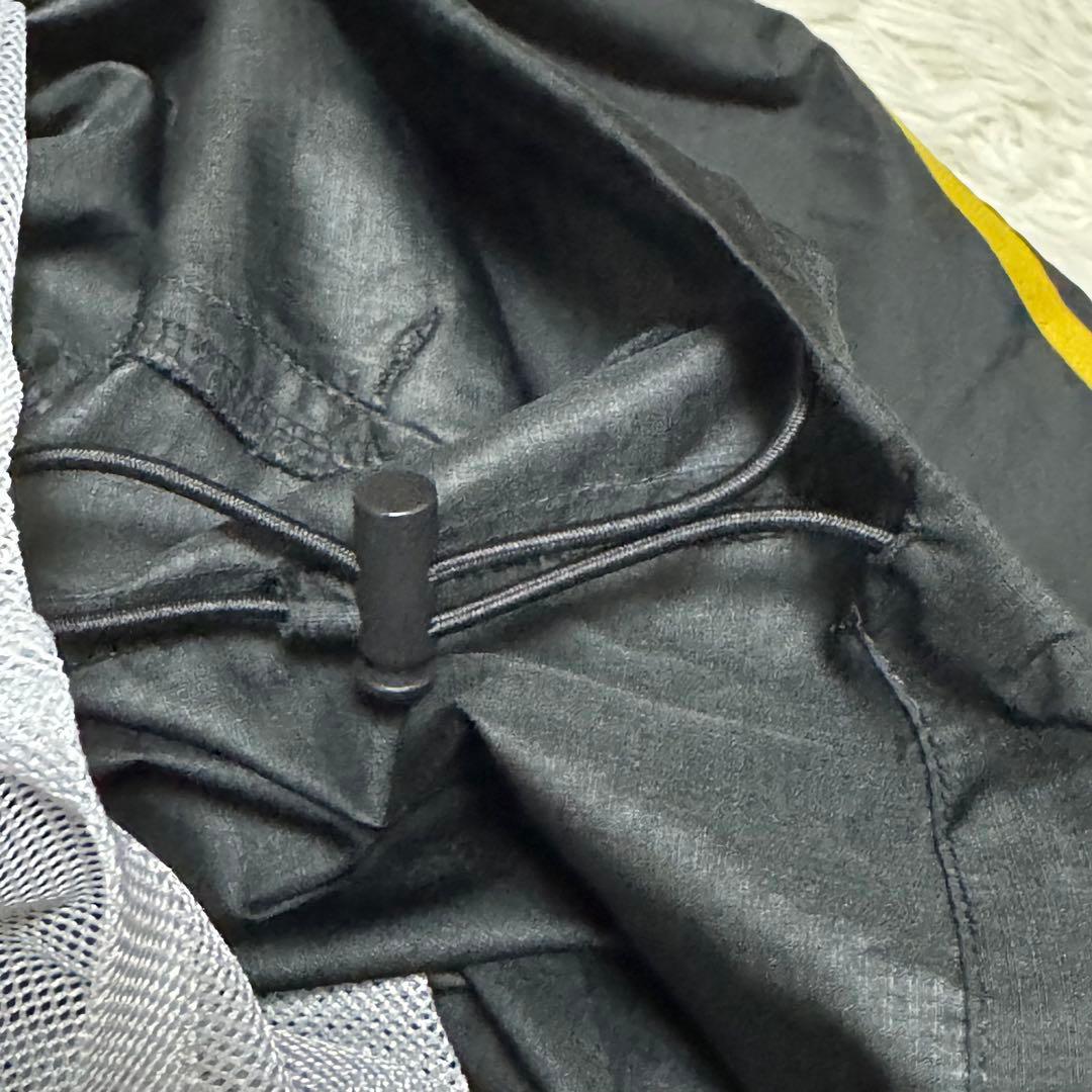adidas ナイロンジャケット パンツ ブラック ゴールド セットアップ M