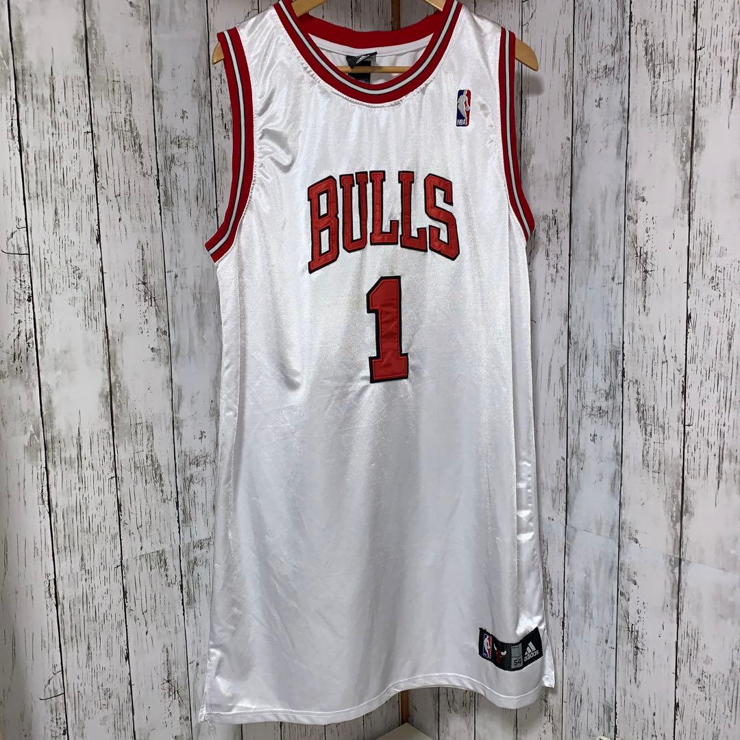 adidas NBA BULLS 54 ロゴ刺繍　オーバーサイズ　ストリート古着