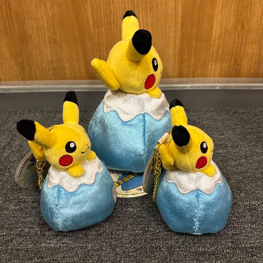 ポケットモンスター ポケモン ぬいぐるみ マスコット 富士山頂ピカチュウ 3個
