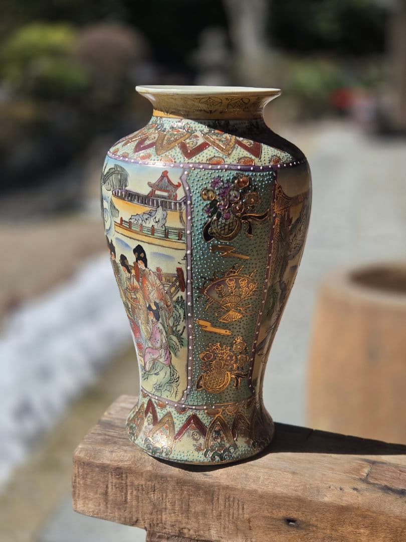 薩摩焼　骨董品　壷　花瓶　アンティーク