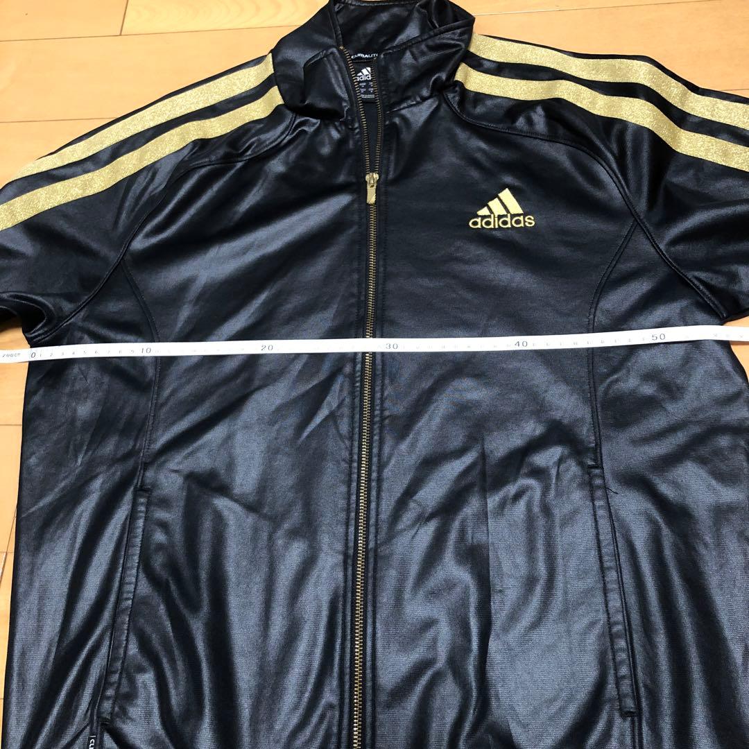 【3/21 取下げ】adidas ジャージ　黒×金　アディダス　セットアップ