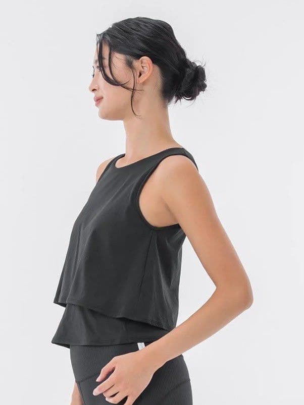 【新品】SUKALA カップ付きフレアタンクトップ ブラック S