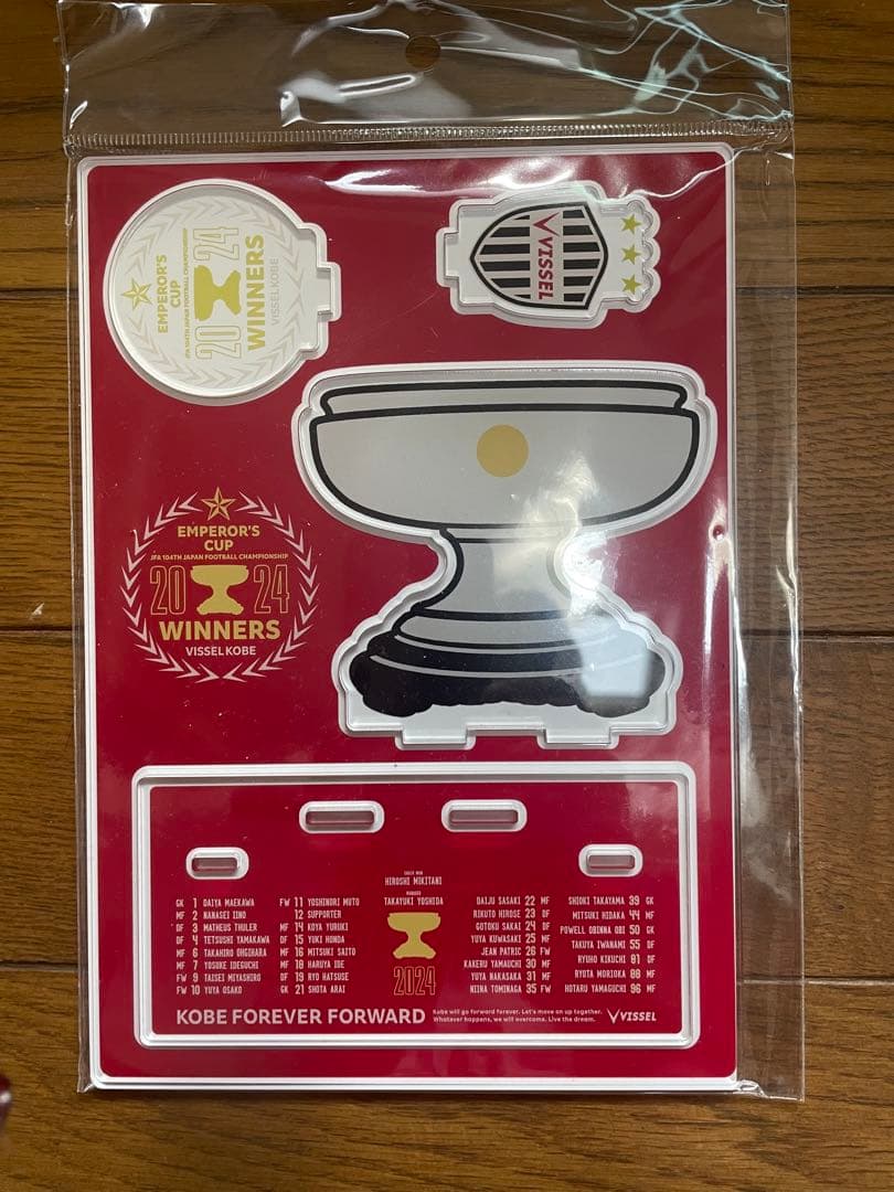 Vissel Kobe24Jリーグ優勝二冠記念 Tシャツ シャーレ 天皇杯カップ