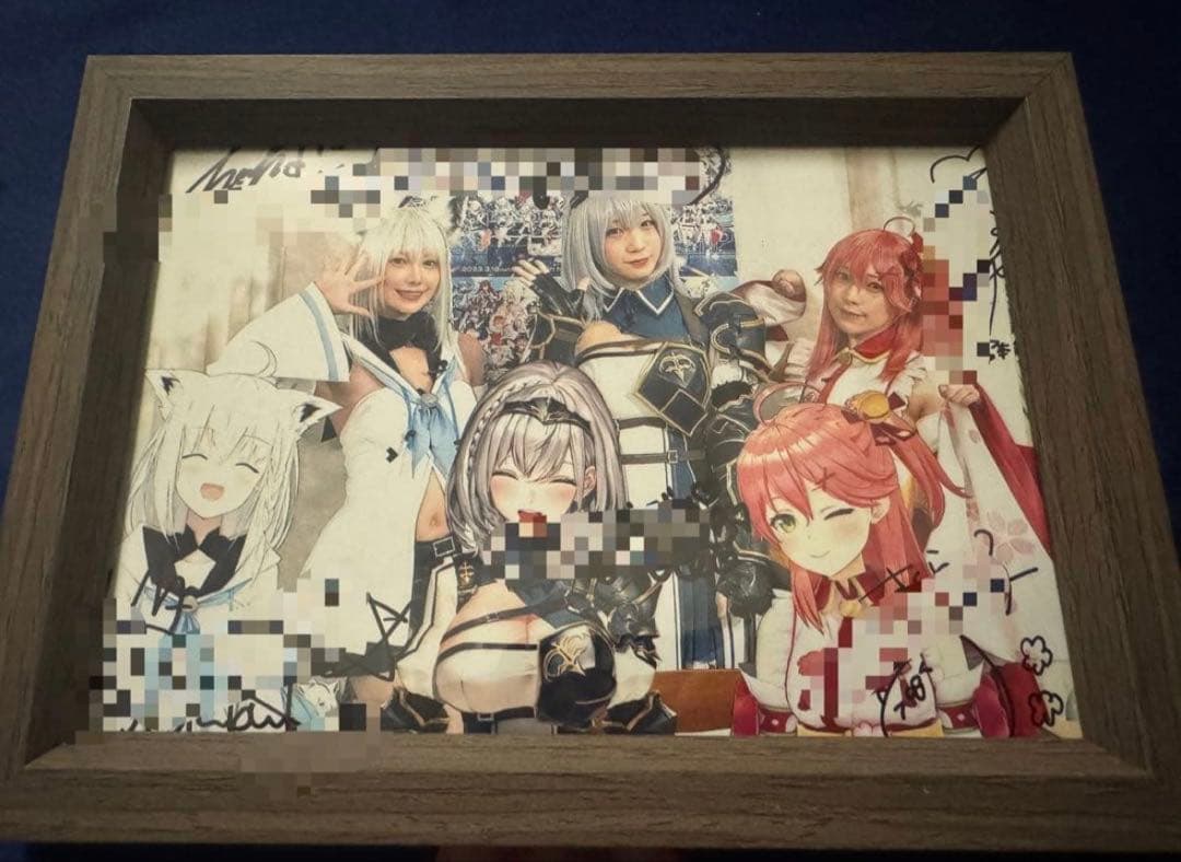 ホロライブ 白上フブキ　さくらみこ　白銀ノエル 直筆　サイン入り写真 5名限定