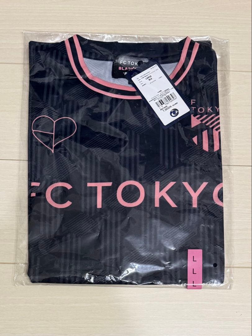 FC東京 BLACKPINK コンフィットTシャツ ブラック 黒 Lサイズ