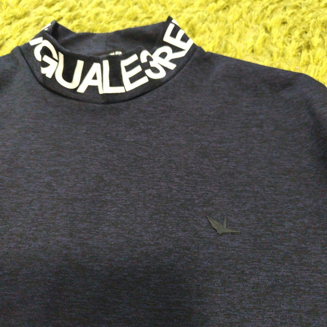 1PIU1UGUALE3 RELAX 長袖モックネックシャツロゴハイネック XL