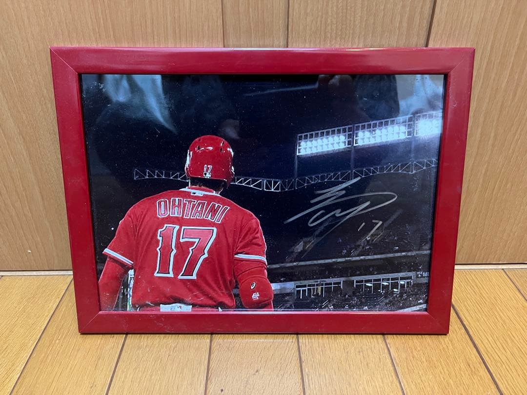 超希少！現品限り！MLB大谷翔平選手サイン入り写真額縁入りエンゼルス時代！