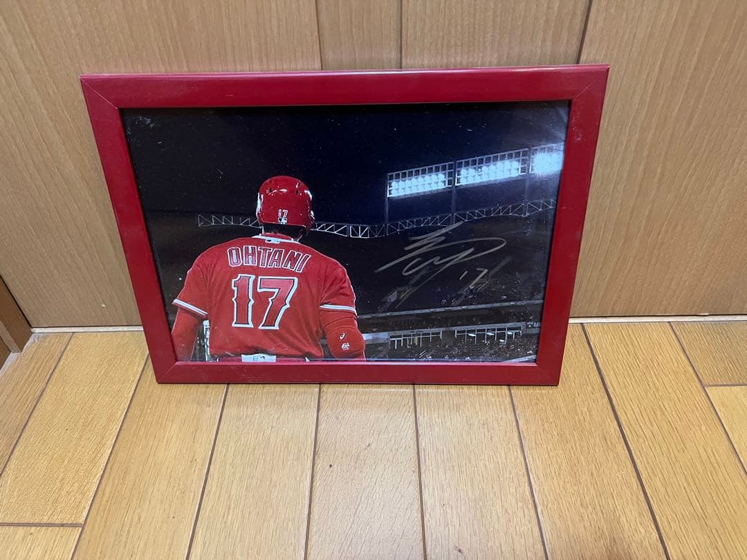 超希少！現品限り！MLB大谷翔平選手サイン入り写真額縁入りエンゼルス時代！