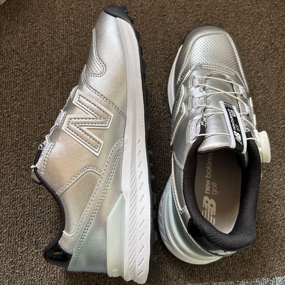 New Balance WGBS996Z シルバー ゴルフシューズ　女性用　23