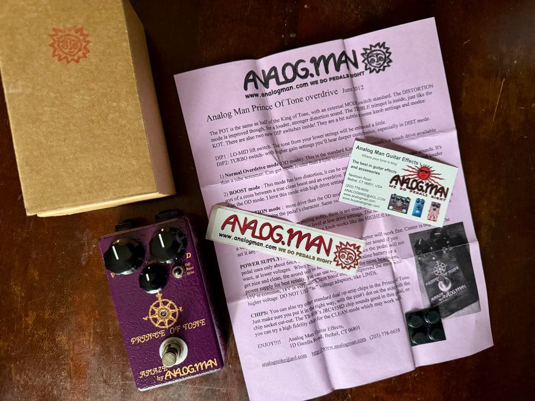 【極美品】ANALOG.MAN PRINCE OF TONE オーバードライブ