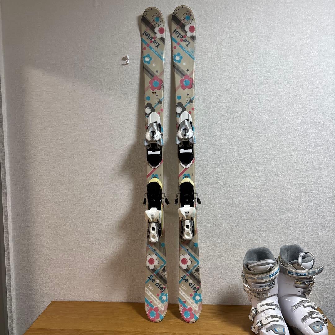 レディーススキーセット　head 23-23.5cm SALOMON 131cm