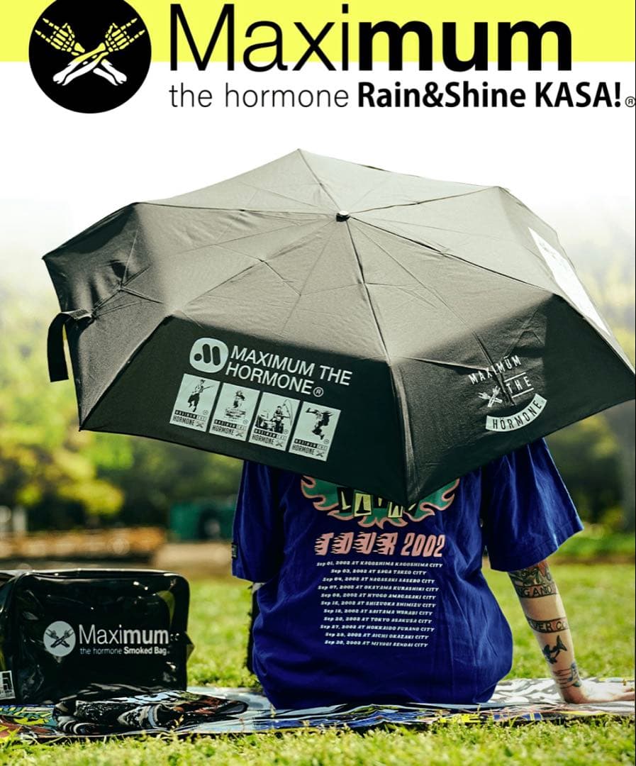 新品 Kiu マキシマムザホルモン 折りたたみ傘 晴雨兼用