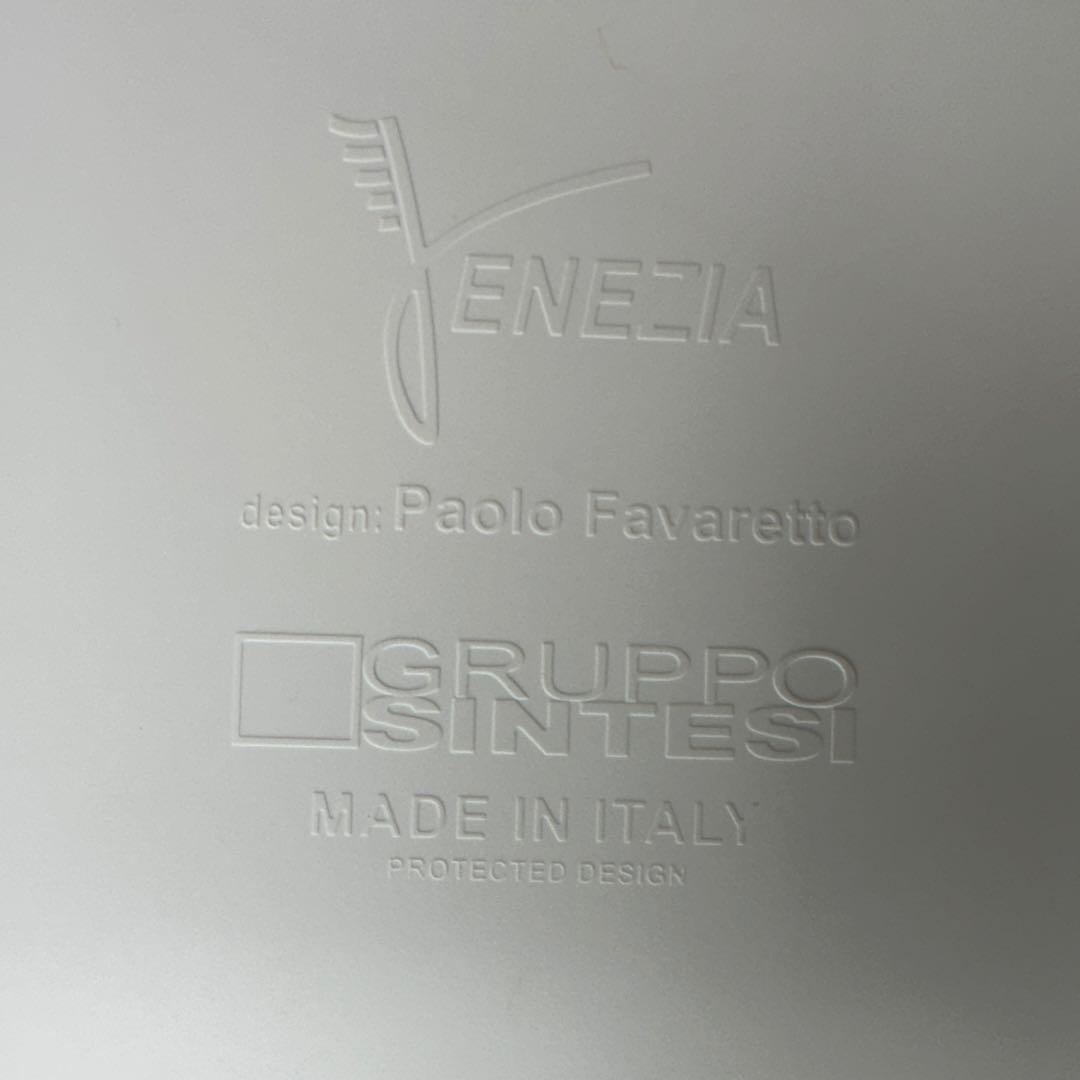美品Paolo FavarettoデザインVeneziaチェア　白　イタリア