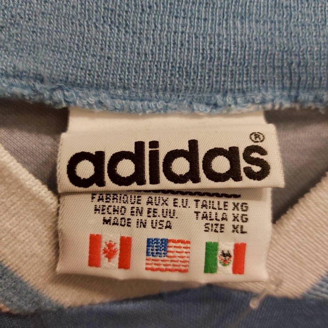 ９０年代前半 adidas 水色 シャツ XL 背番号11