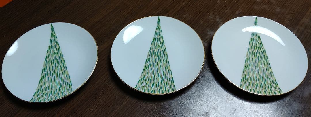 ノリタケ プレート 6枚 16cm クリスマス ツリー風 デザート