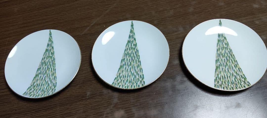 ノリタケ プレート 6枚 16cm クリスマス ツリー風 デザート