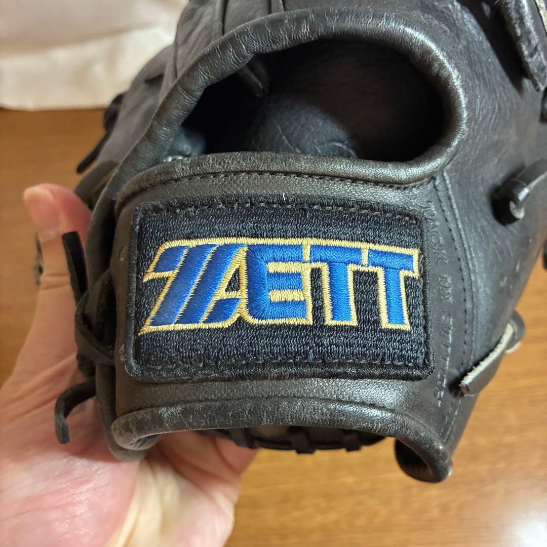 ZETT 一般軟式 グローブ グラブ 内野用 レアモデル 良品 三本指