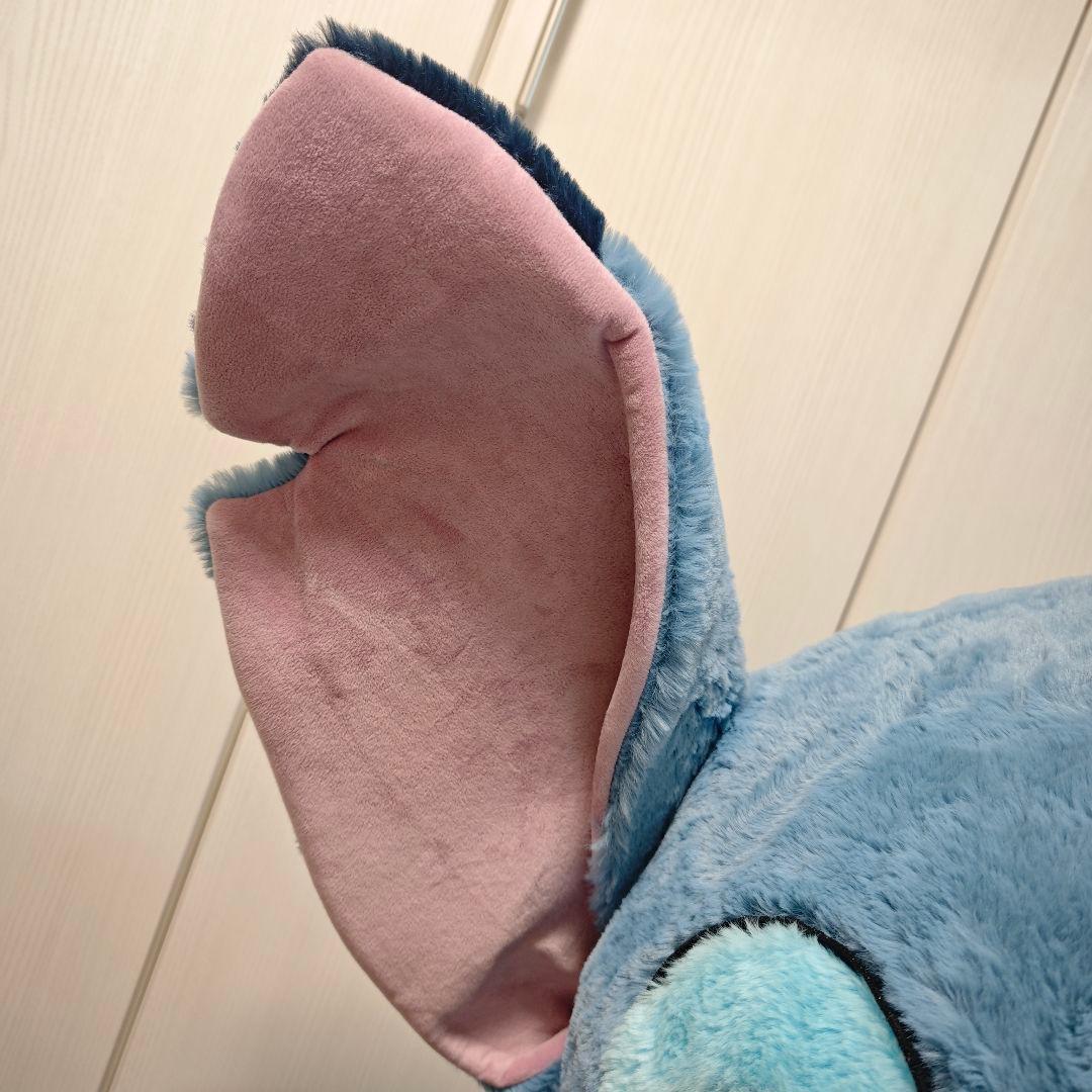 【美品】スティッチ ぬいぐるみ 巨大 コストコ ブランケット付き