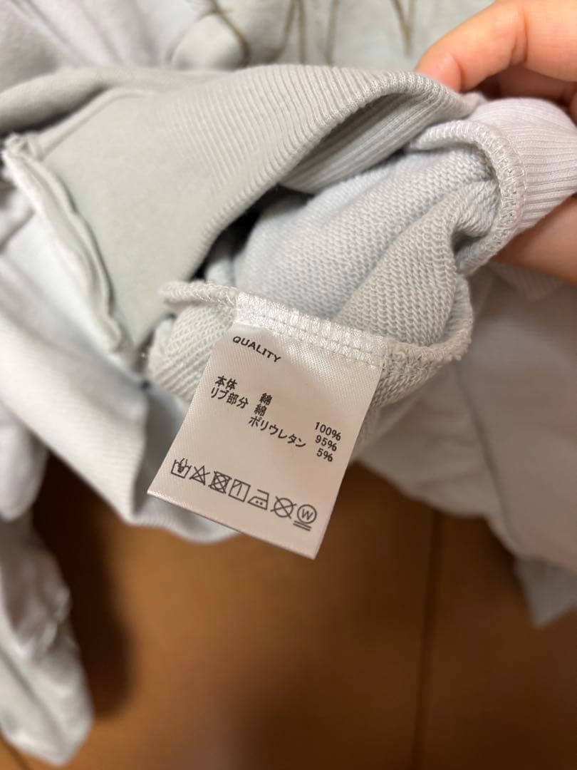 【L】ずっと真夜中でいいのに。愛のペガサスHalf Zip Sweat グレー