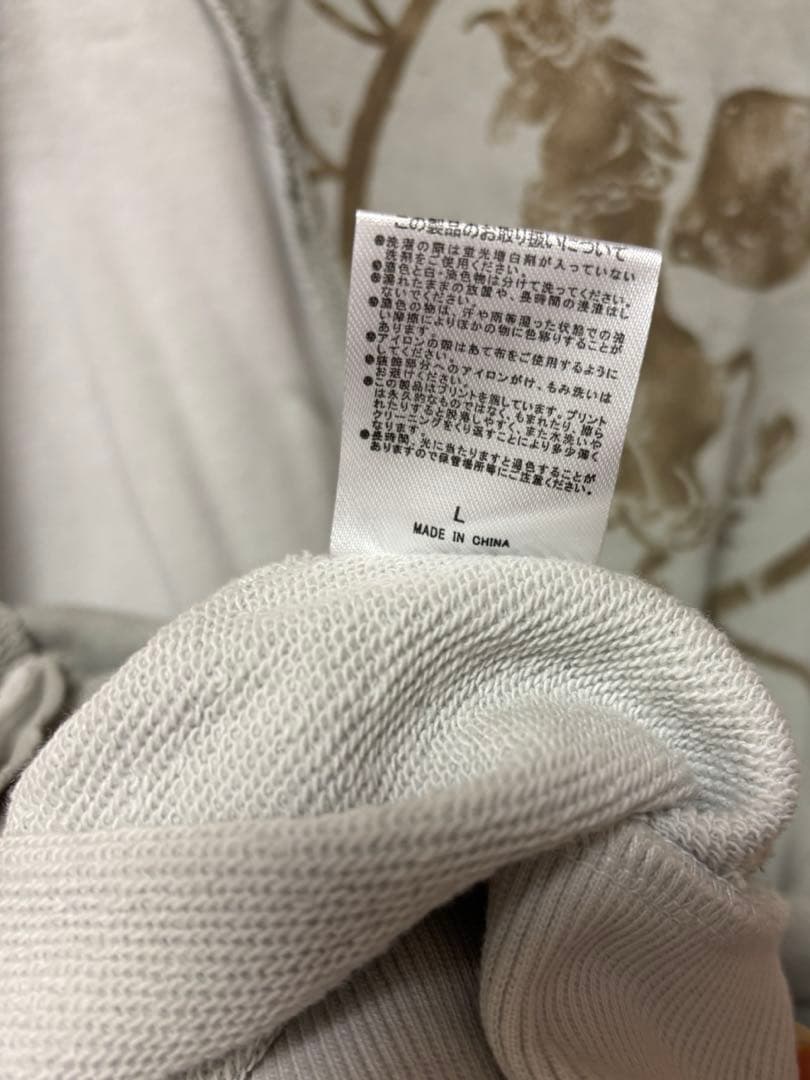 【L】ずっと真夜中でいいのに。愛のペガサスHalf Zip Sweat グレー