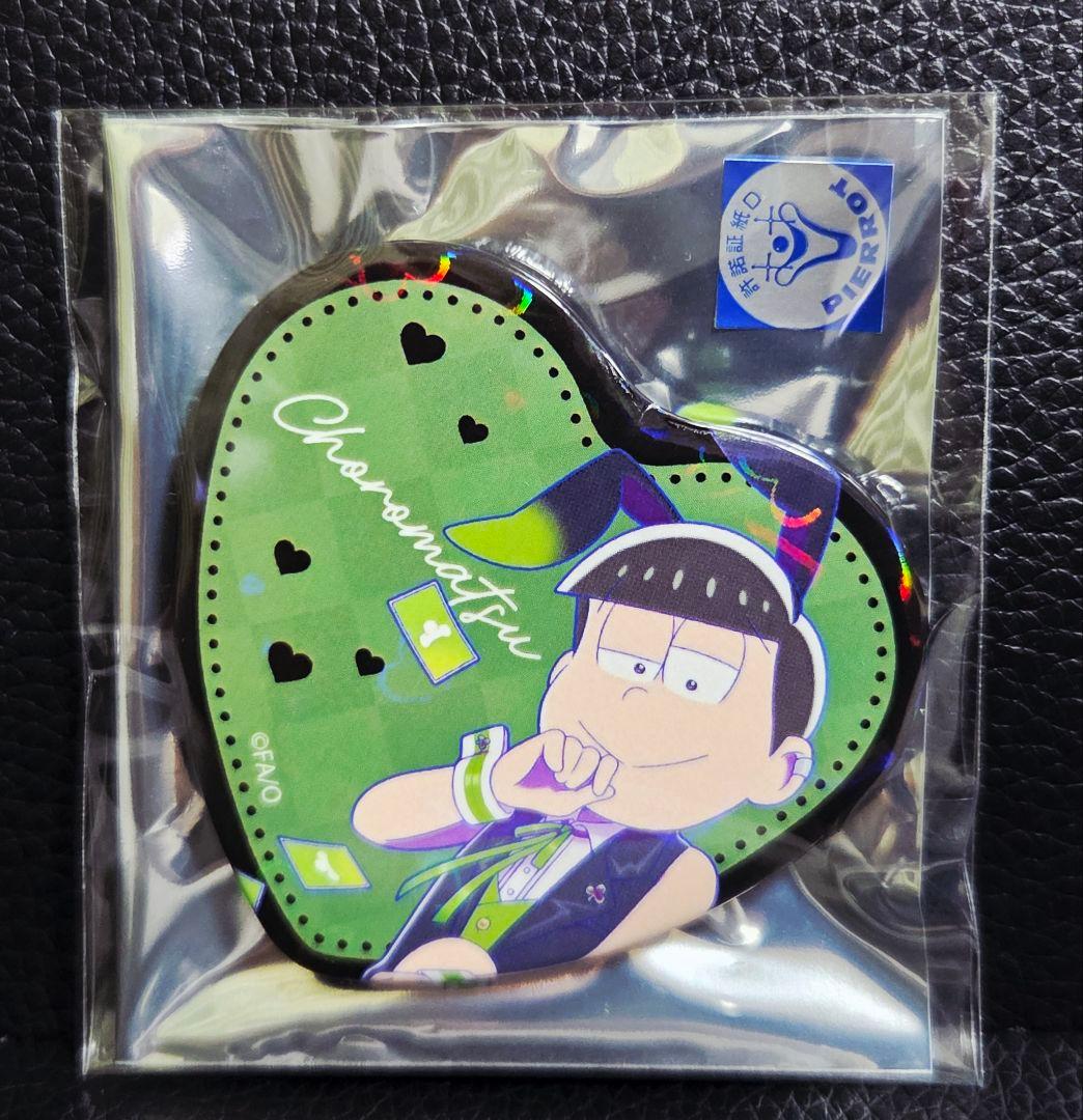 ★おそ松さん★ハート型ホログラム缶バッジ/バニーボーイver.★コンプリート★