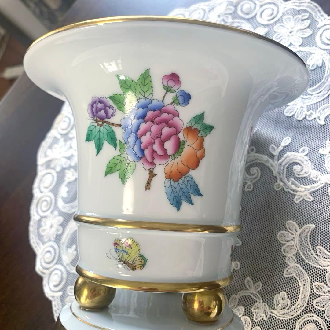 再お値下げ☆Herend ヘレンド ヴィクトリア アンピールフラワーベース 花瓶