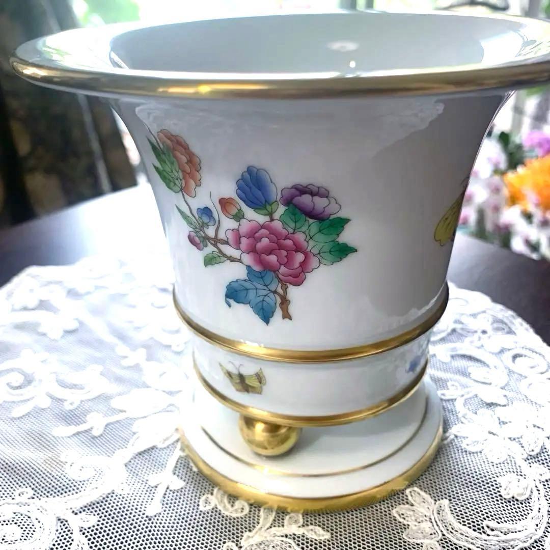 再お値下げ☆Herend ヘレンド ヴィクトリア アンピールフラワーベース 花瓶