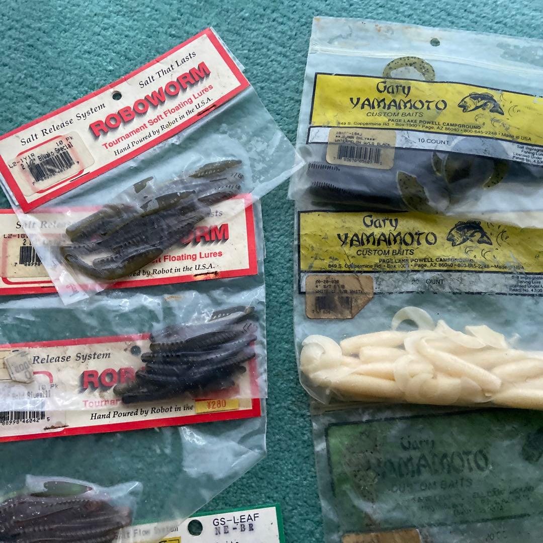 古いワーム　フック　レア　釣り　フィッシング 大量　まとめ売りゲーリーヤマモト