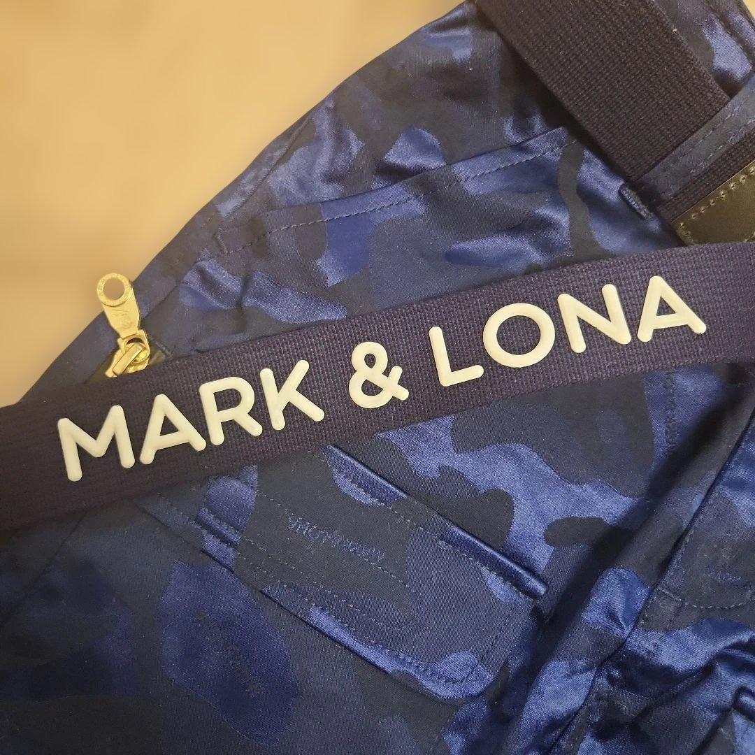 MARK & LONA ネイビー ゴルフスカート ベルトセット 迷彩 36