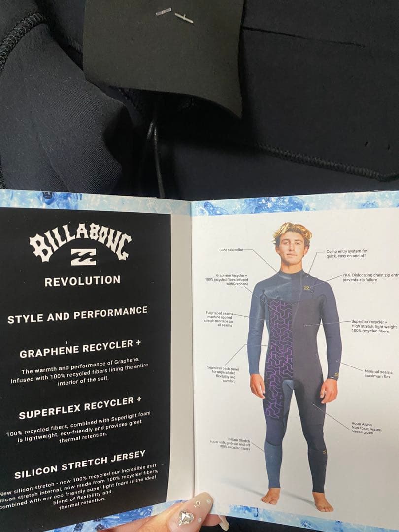 BILLABONG ウェットスーツ 半袖 Lサイズ　新品タグ付き