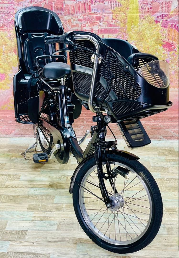 ZK3845 電動自転車 パナソニック ギュット 子供乗せ 20インチ 送料無料