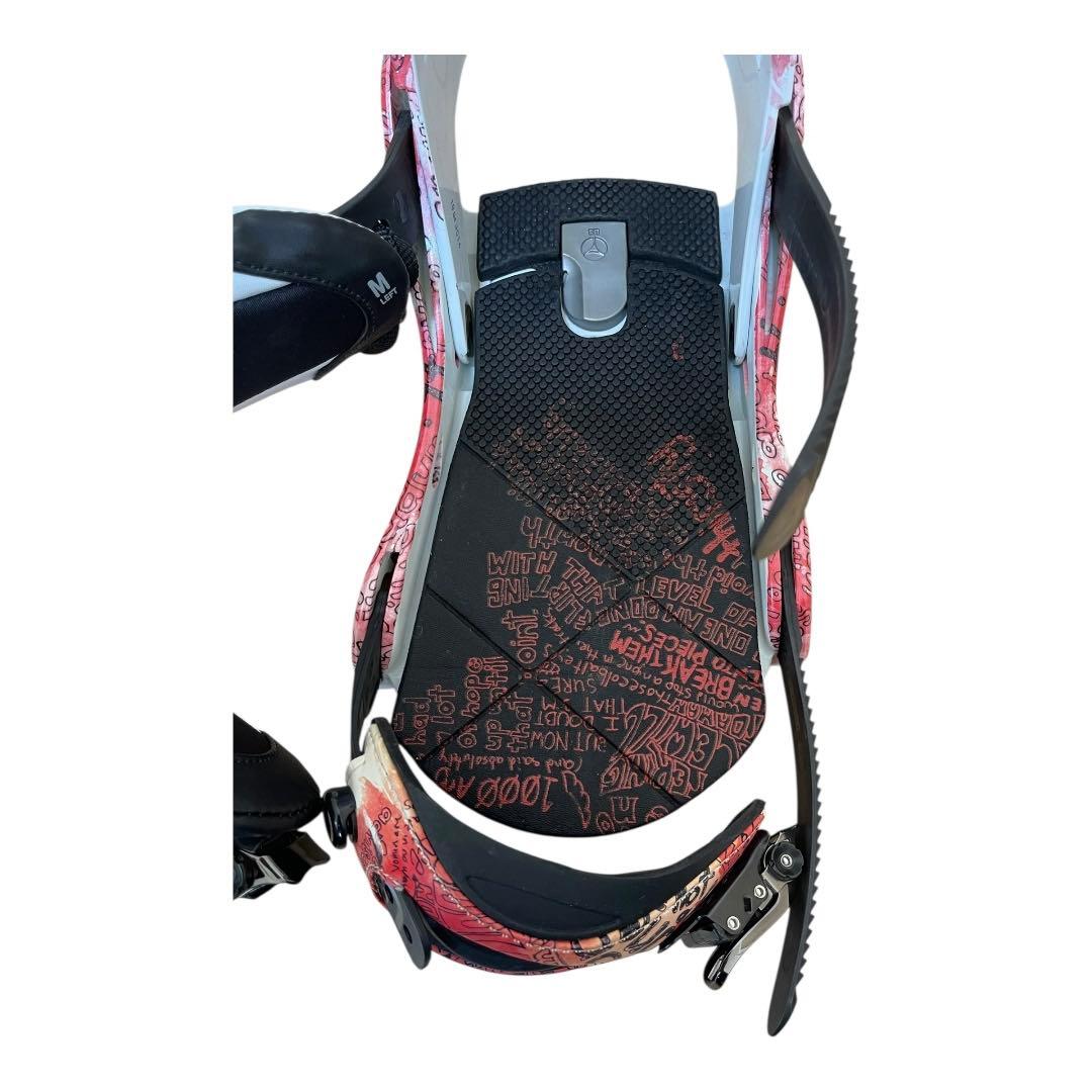 BURTON CARTEL バートン ビンディング Mサイズ 赤/白/黒