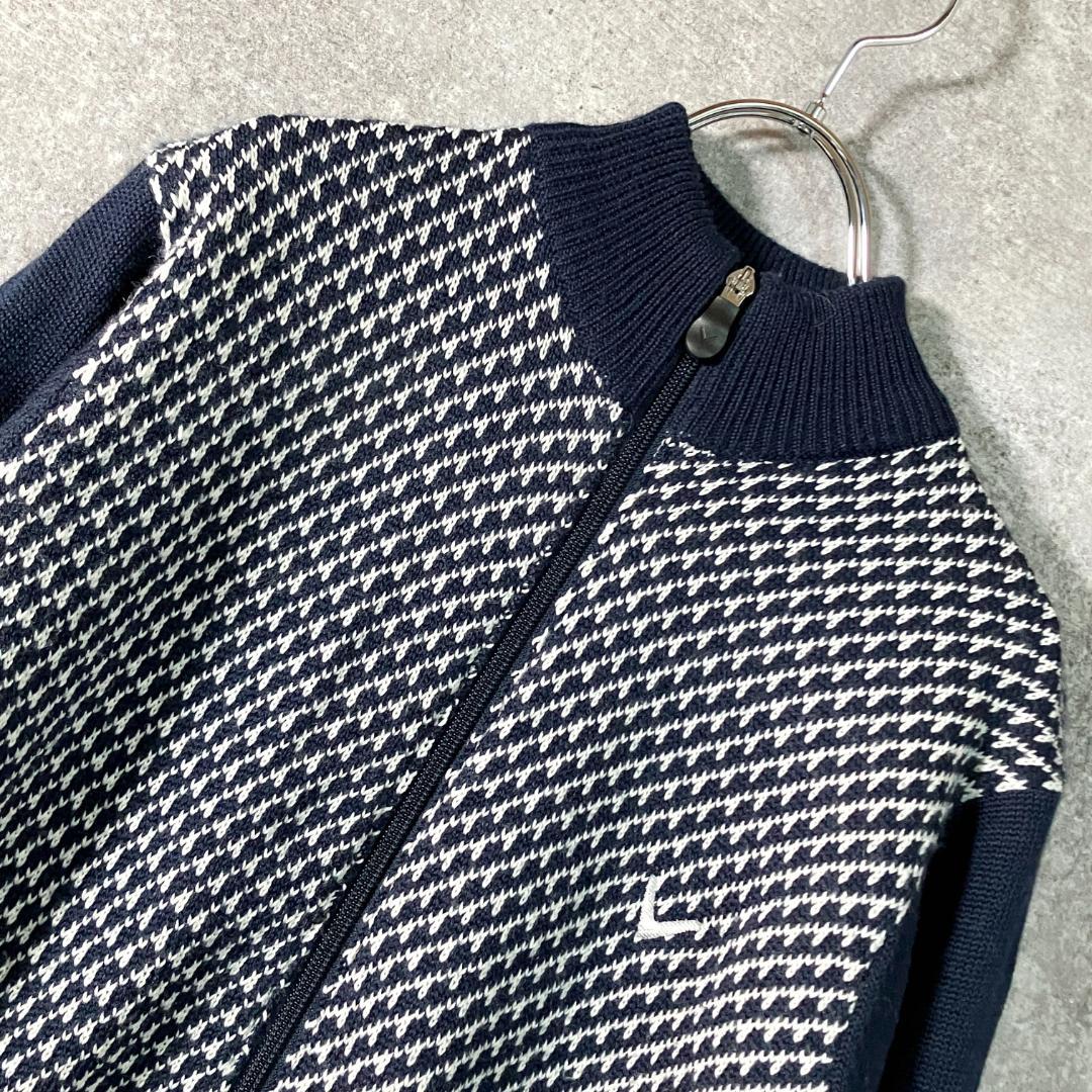 Callaway　ゴルフウェア　ニット　セーター　ジップアップ　長袖　ネイビー