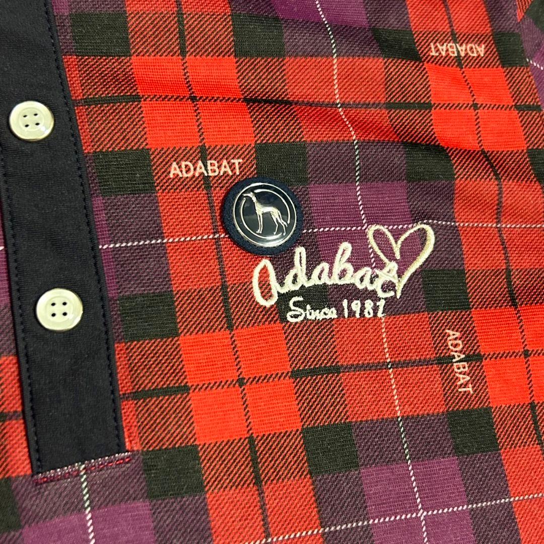 【美品】ADABAT　アダバット　ローネックシャツ　ゴルフウェア　Mサイズ