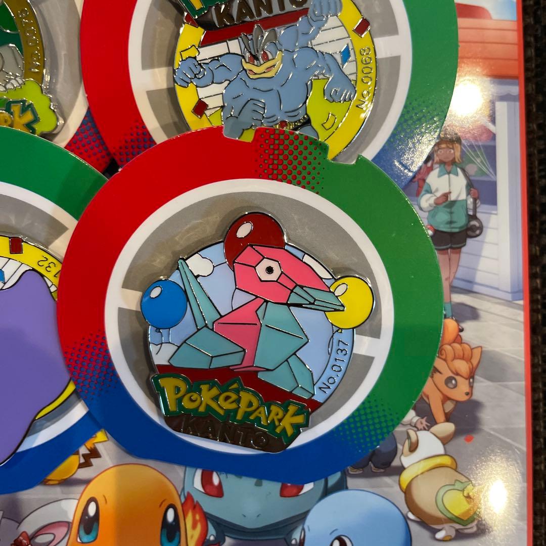 ポケパークカントー　ピンズ ピンバッジ　4個セット メタモンなど