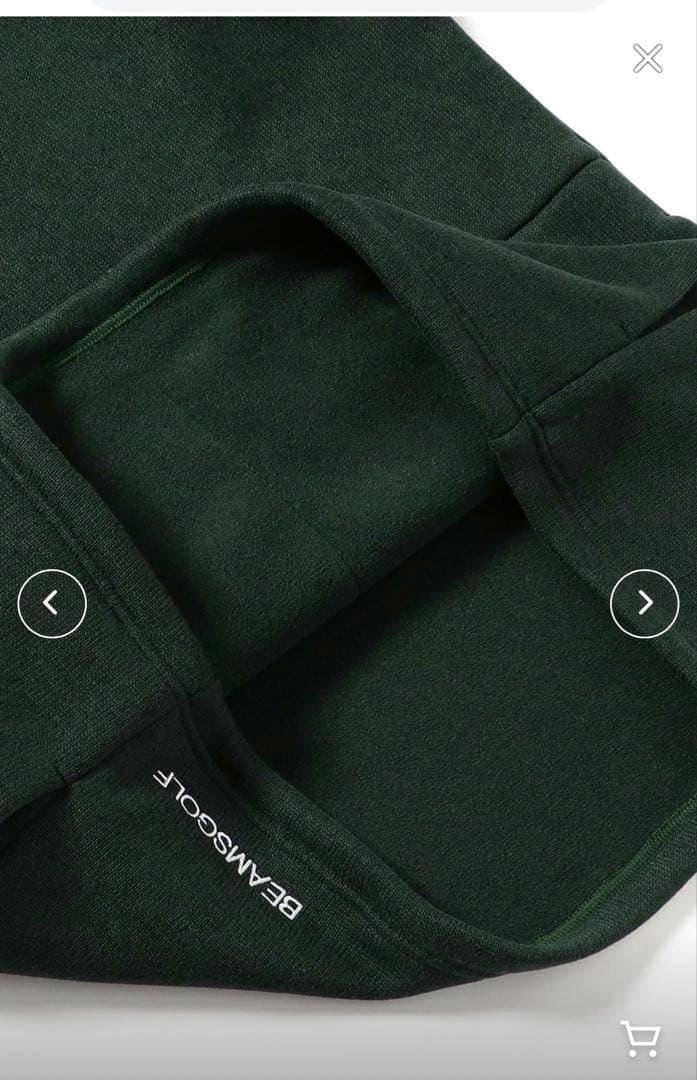 BEAMS GOLFフリースパーカー