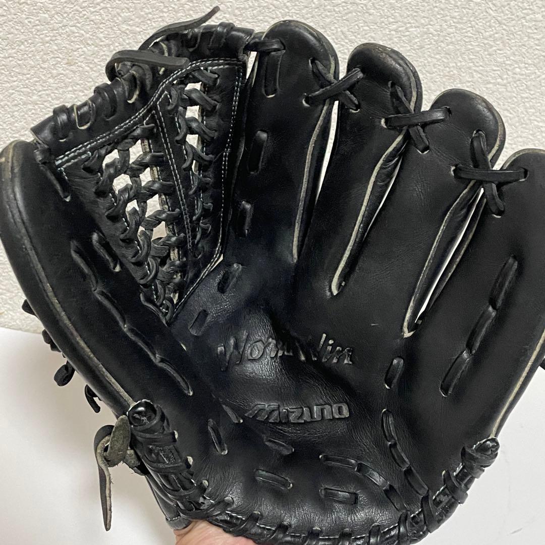 【激レア】 MIZUNO ワールドウィン 軟式グローブ ブラック オイル付き
