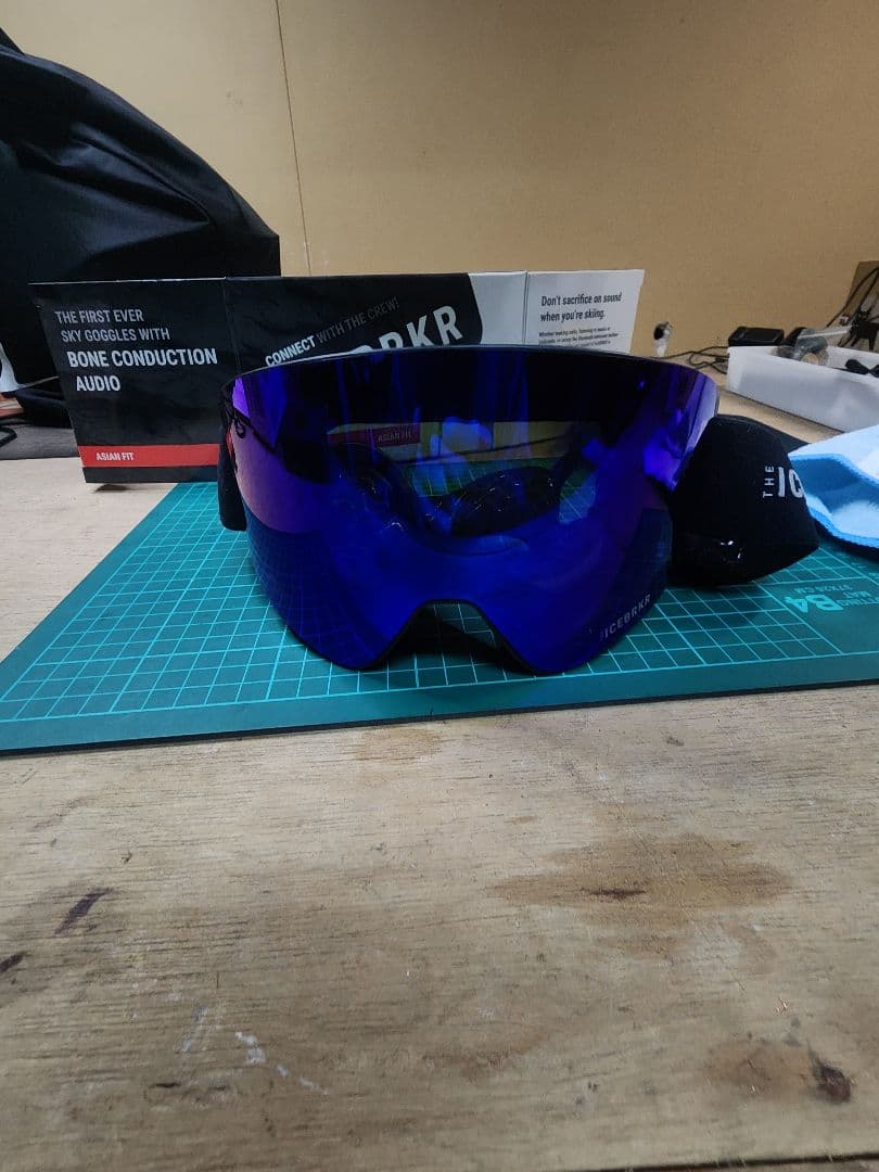 ICEBRKR アイスブレイカー　骨伝導インカムゴーグル ブルー