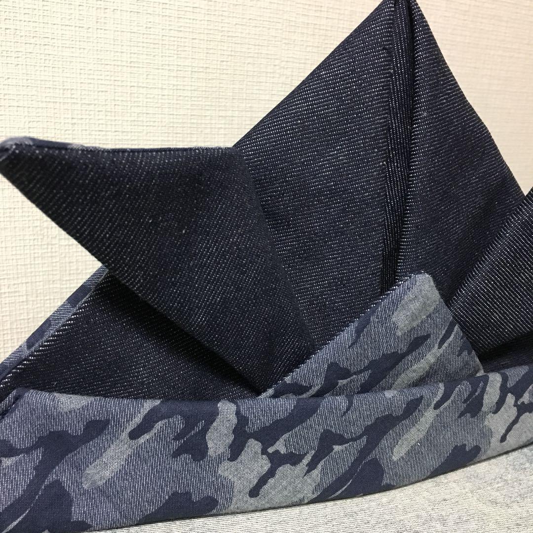 handmade☆かぶれる兜 DENIM×カモフラージュ 2019