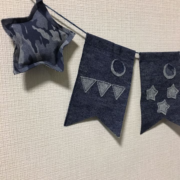 handmade☆かぶれる兜 DENIM×カモフラージュ 2019