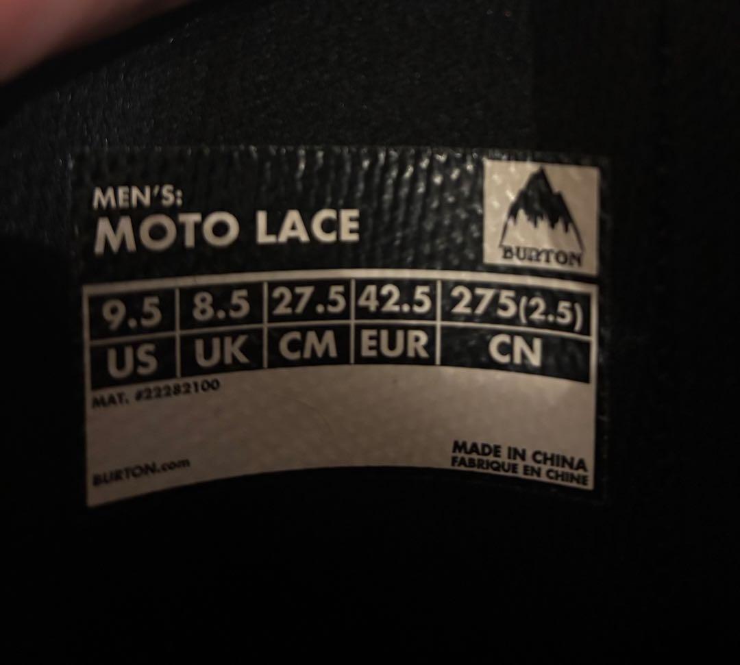 BURTON ブラック スノーボードブーツ