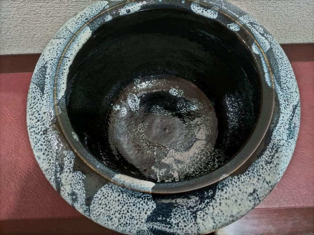 「白萩釉窯変花瓶」