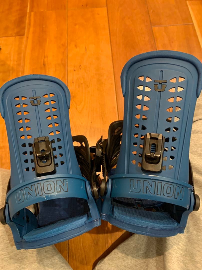 【良品】UNION FORCE MLサイズ ビンディング ブルー 青 21/22