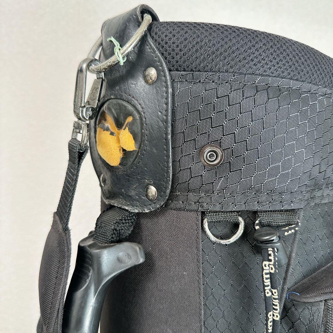 PUMA プーマ ゴルフ キャディバッグ ブラック 9型相当 5分割 フード付