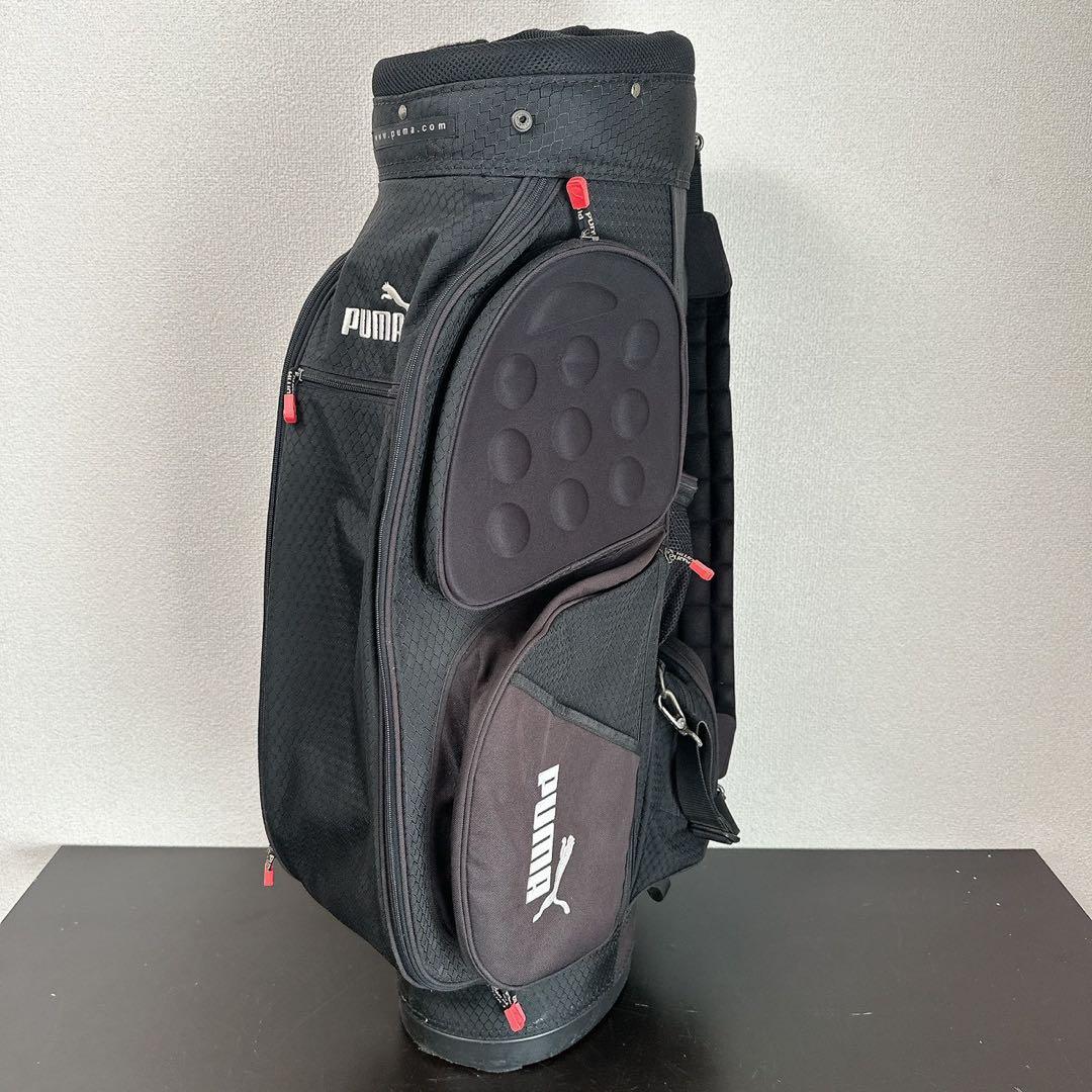 PUMA プーマ ゴルフ キャディバッグ ブラック 9型相当 5分割 フード付